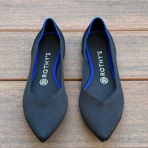 Rothy's The Point Flats Size 8 Solid Black Knit